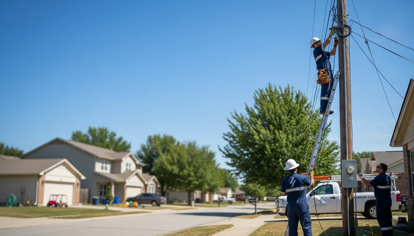 Residential electrician providing installation services in Bowen, IL